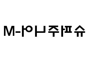 KPOP歌手 Super Junior-M(슈퍼주니어-M、スーパージュニア-M) 応援ボード型紙、うちわ型紙　韓国語/ハングル文字 左右反転