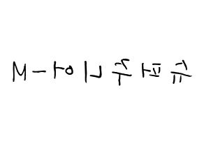 KPOP Super Junior-M(슈퍼주니어-M、スーパージュニア-M) k-pop ボード ハングル表記 言葉 左右反転