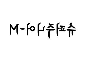 KPOP Super Junior-M(슈퍼주니어-M、スーパージュニア-M) k-pop ボード ハングル表記 言葉 左右反転