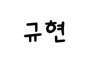 KPOP Super Junior(슈퍼주니어、スーパージュニア) 규현 (キュヒョン) 名前 応援ボード 作り方 通常