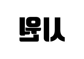 KPOP Super Junior(슈퍼주니어、スーパージュニア) 시원 (シウォン) コンサート用　応援ボード・うちわ　韓国語/ハングル文字型紙 左右反転