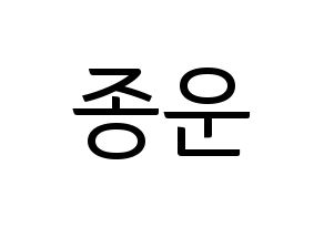 KPOP Super Junior(슈퍼주니어、スーパージュニア) 예성 (イェソン) コンサート用　応援ボード・うちわ　韓国語/ハングル文字型紙 通常