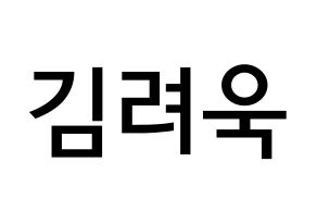 KPOP Super Junior(슈퍼주니어、スーパージュニア) 려욱 (キム・リョウク, リョウク) 無料サイン会用、イベント会用応援ボード型紙 通常