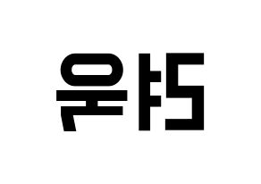 KPOP Super Junior(슈퍼주니어、スーパージュニア) 려욱 (リョウク) 名前 応援ボード 作り方 左右反転