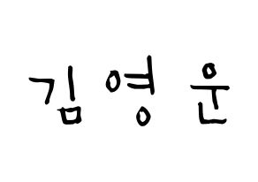 KPOP Super Junior(슈퍼주니어、スーパージュニア) 강인 (キム・ヨンウン, カンイン) 無料サイン会用、イベント会用応援ボード型紙 通常