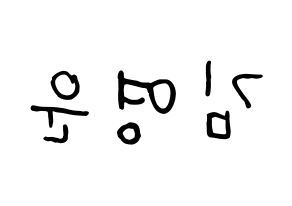 KPOP Super Junior(슈퍼주니어、スーパージュニア) 강인 (カンイン) k-pop 応援ボード メッセージ 型紙 左右反転