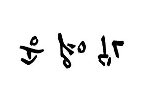 KPOP Super Junior(슈퍼주니어、スーパージュニア) 강인 (キム・ヨンウン, カンイン) 応援ボード、うちわ無料型紙、応援グッズ 左右反転