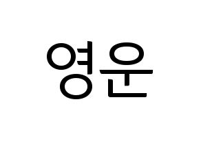 KPOP Super Junior(슈퍼주니어、スーパージュニア) 강인 (カンイン) コンサート用　応援ボード・うちわ　韓国語/ハングル文字型紙 通常