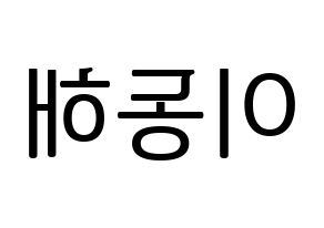 KPOP Super Junior(슈퍼주니어、スーパージュニア) 동해 (ドンヘ) プリント用応援ボード型紙、うちわ型紙　韓国語/ハングル文字型紙 左右反転