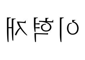 KPOP Super Junior(슈퍼주니어、スーパージュニア) 은혁 (ウニョク) 応援ボード・うちわ　韓国語/ハングル文字型紙 左右反転