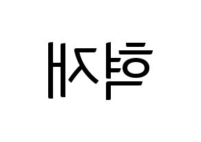 KPOP Super Junior(슈퍼주니어、スーパージュニア) 은혁 (ウニョク) コンサート用　応援ボード・うちわ　韓国語/ハングル文字型紙 左右反転