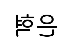 KPOP Super Junior(슈퍼주니어、スーパージュニア) 은혁 (イ・ヒョクチェ, ウニョク) 無料サイン会用、イベント会用応援ボード型紙 左右反転