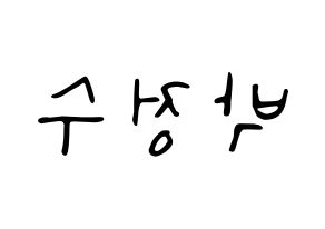 KPOP Super Junior(슈퍼주니어、スーパージュニア) 이특 (イトゥク) 応援ボード ハングル 型紙  左右反転