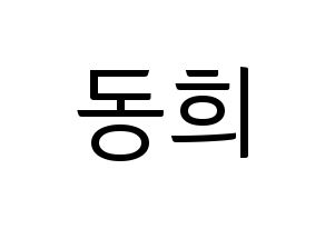 KPOP Super Junior(슈퍼주니어、スーパージュニア) 신동 (シンドン) コンサート用　応援ボード・うちわ　韓国語/ハングル文字型紙 通常