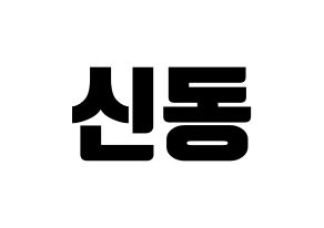 KPOP Super Junior(슈퍼주니어、スーパージュニア) 신동 (シンドン) コンサート用　応援ボード・うちわ　韓国語/ハングル文字型紙 通常