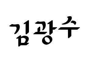 KPOP Supernova(초신성、超新星) 광수 (グァンス) 応援ボード ハングル 型紙  通常