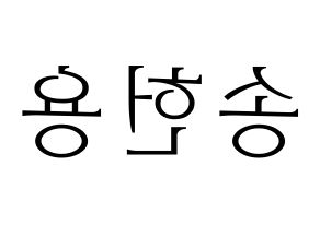 KPOP Supernova(초신성、超新星) 지혁 (ジヒョク) 応援ボード・うちわ　韓国語/ハングル文字型紙 左右反転
