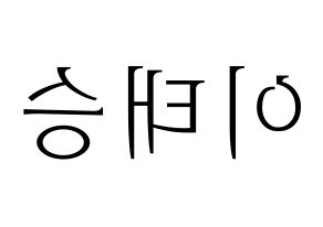 KPOP TEEN TEEN(틴틴、ティーンティーン) 이태승 (イ・テスン) 応援ボード・うちわ　韓国語/ハングル文字型紙 左右反転