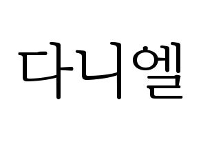 KPOP TEEN TOP(틴탑、ティーントップ) 니엘 (ニエル) 応援ボード・うちわ　韓国語/ハングル文字型紙 通常