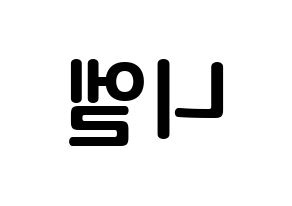 KPOP TEEN TOP(틴탑、ティーントップ) 니엘 (アン・ダニエル, ニエル) k-pop アイドル名前　ボード 言葉 左右反転