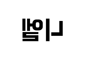 KPOP TEEN TOP(틴탑、ティーントップ) 니엘 (ニエル) k-pop アイドル名前 ファンサボード 型紙 左右反転