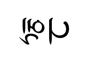 KPOP TEEN TOP(틴탑、ティーントップ) 니엘 (ニエル) k-pop 応援ボード メッセージ 型紙 左右反転