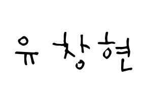 KPOP TEEN TOP(틴탑、ティーントップ) 리키 (ユ・チャンヒョン, リッキー) 無料サイン会用、イベント会用応援ボード型紙 通常