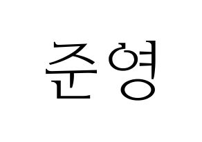 KPOP THE BOYZ(더보이즈、ザ・ボーイズ) 제이콥 (ジェイコブ) 応援ボード・うちわ　韓国語/ハングル文字型紙 通常