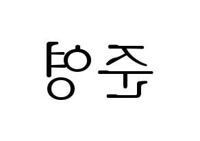 KPOP THE BOYZ(더보이즈、ザ・ボーイズ) 제이콥 (ジェイコブ) 応援ボード・うちわ　韓国語/ハングル文字型紙 左右反転
