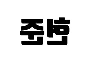 KPOP THE BOYZ(더보이즈、ザ・ボーイズ) 활 (ファル) コンサート用　応援ボード・うちわ　韓国語/ハングル文字型紙 左右反転