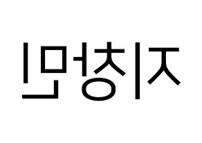 KPOP THE BOYZ(더보이즈、ザ・ボーイズ) 큐 (キュー) プリント用応援ボード型紙、うちわ型紙　韓国語/ハングル文字型紙 左右反転