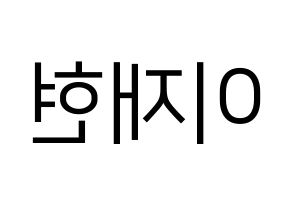 KPOP THE BOYZ(더보이즈、ザ・ボーイズ) 현재 (ヒョンジェ) プリント用応援ボード型紙、うちわ型紙　韓国語/ハングル文字型紙 左右反転