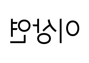 KPOP THE BOYZ(더보이즈、ザ・ボーイズ) 상연 (サンヨン) コンサート用　応援ボード・うちわ　韓国語/ハングル文字型紙 左右反転