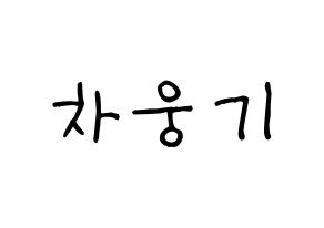 KPOP TOO(티오오、ティーオーオー) 웅기 (ウンギ) 名前 応援ボード 作り方 通常