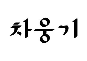 KPOP TOO(티오오、ティーオーオー) 웅기 (ウンギ) 応援ボード ハングル 型紙  通常