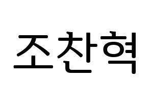 KPOP TOO(티오오、ティーオーオー) 찬 (チャン) プリント用応援ボード型紙、うちわ型紙　韓国語/ハングル文字型紙 通常