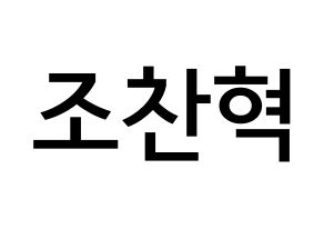 KPOP TOO(티오오、ティーオーオー) 찬 (チョ･チャニョク, チャン) 無料サイン会用、イベント会用応援ボード型紙 通常