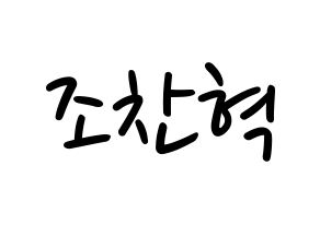 KPOP TOO(티오오、ティーオーオー) 찬 (チャン) 応援ボード ハングル 型紙  通常