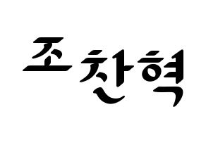 KPOP TOO(티오오、ティーオーオー) 찬 (チャン) 応援ボード ハングル 型紙  通常