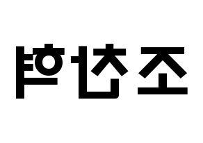 KPOP TOO(티오오、ティーオーオー) 찬 (チョ･チャニョク, チャン) 応援ボード、うちわ無料型紙、応援グッズ 左右反転