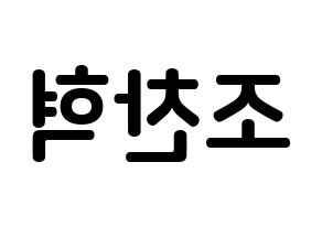 KPOP TOO(티오오、ティーオーオー) 찬 (チョ･チャニョク, チャン) k-pop アイドル名前　ボード 言葉 左右反転