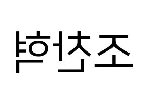 KPOP TOO(티오오、ティーオーオー) 찬 (チャン) プリント用応援ボード型紙、うちわ型紙　韓国語/ハングル文字型紙 左右反転