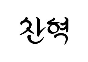 KPOP TOO(티오오、ティーオーオー) 찬 (チャン) k-pop 応援ボード メッセージ 型紙 通常