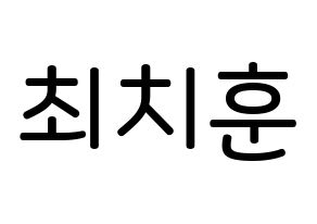 KPOP TOO(티오오、ティーオーオー) 치훈 (チェ･チフン, チフン) 無料サイン会用、イベント会用応援ボード型紙 通常