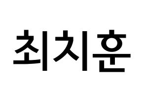 KPOP TOO(티오오、ティーオーオー) 치훈 (チェ･チフン, チフン) 無料サイン会用、イベント会用応援ボード型紙 通常