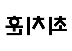 KPOP TOO(티오오、ティーオーオー) 치훈 (チェ･チフン, チフン) 応援ボード、うちわ無料型紙、応援グッズ 左右反転