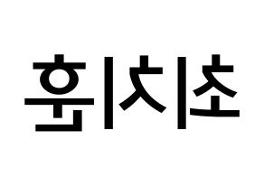 KPOP TOO(티오오、ティーオーオー) 치훈 (チェ･チフン, チフン) 無料サイン会用、イベント会用応援ボード型紙 左右反転