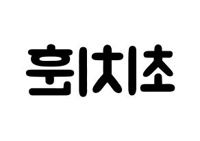 KPOP TOO(티오오、ティーオーオー) 치훈 (チェ･チフン, チフン) 応援ボード、うちわ無料型紙、応援グッズ 左右反転