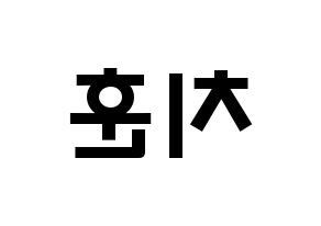 KPOP TOO(티오오、ティーオーオー) 치훈 (チェ･チフン, チフン) 応援ボード、うちわ無料型紙、応援グッズ 左右反転