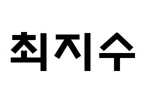 KPOP TOO(티오오、ティーオーオー) 지수 (チェ･ジス, ジス) 応援ボード、うちわ無料型紙、応援グッズ 通常